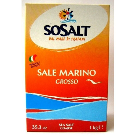 Sosalt. Соль Sosalt морская крупного помола 1кг (8014196101047)
