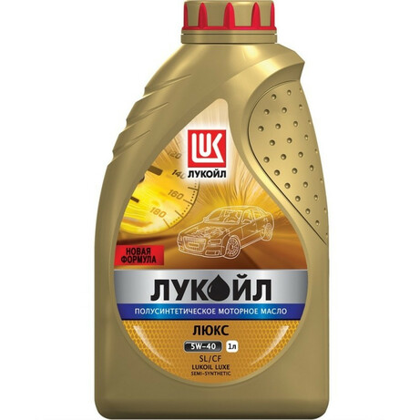 Lukoil. Масло моторное Люкс SAE 5W-40 API SL-CF, 1л (5946027000188)