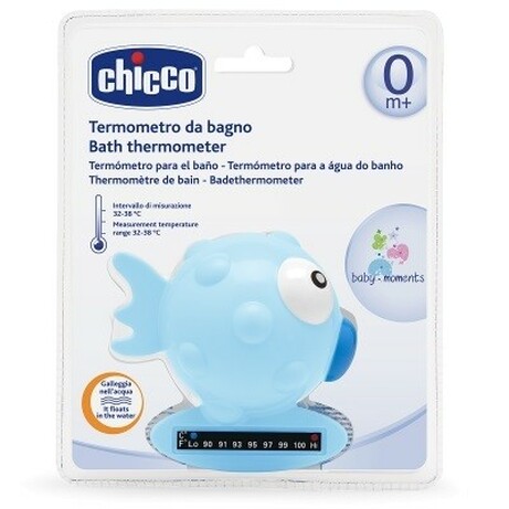Chicco. Термометр для ванной, "Рыбка" голубой (8058664011919)
