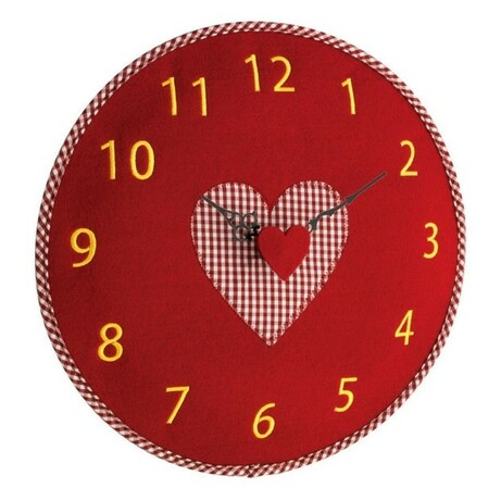 TFA. Часы настенные d 330x40 мм красный  (60302505)