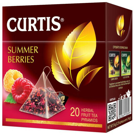 Curtis. Чай фруктовий Curtis Summer Berries в пірамідках 20*1,7г(4820018737882)