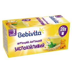 Дитячий трав'яний чай bebivita "Заспокійливий", 30 р.(4820025490770)