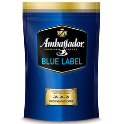 Ambassador. Кофе растворимый Blue Label 60 г (8719325127461)