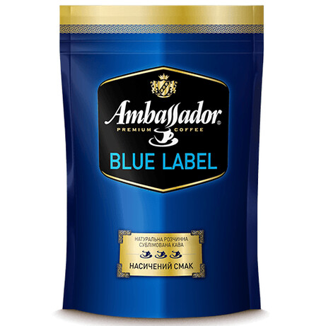 Ambassador. Кофе растворимый Blue Label 60 г (8719325127461)