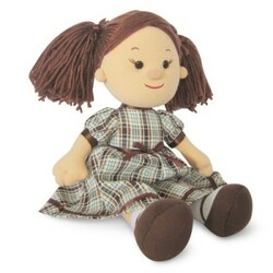 Lava. Мягкая игрушка Кукла Карина в клетчатом платье (24 см, музыкальная) (LF1145B)