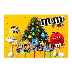 M&M`s. Набор подарочный M&M`s & Friends  Рождественский календарь   543,5 г (4823053700521)