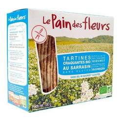 Le Pain des Fleurs. Хлебцы из гречки без соли и сахара 150 г (3380380046940)