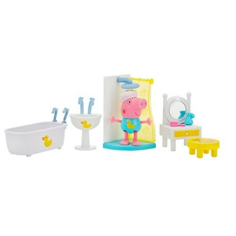 Peppa. Игровой набор Peppa - ВАННАЯ SPA (фигурка Пеппы, аксессуары, свет), (PEP0551)