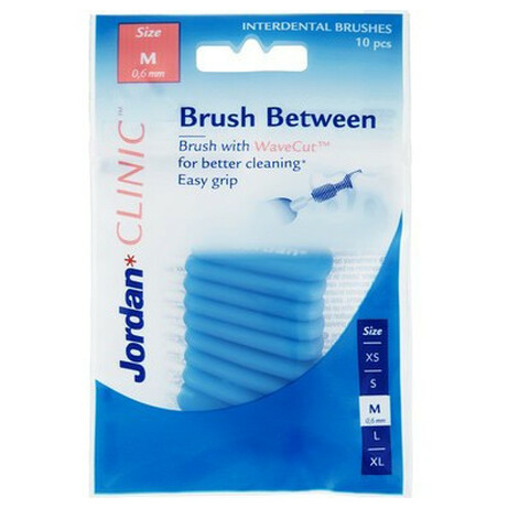 Jordan.Щітки Brush Between для міжзубних проміжків M 0.6-3.5 мм 10 шт(7046110066034)