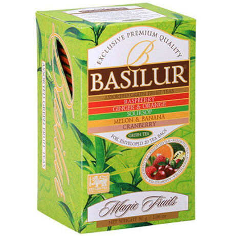 Basilur. Чай зелений Basilur асорті 20 * 1,5 г(4792252935655)
