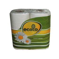 Ecolo. Туалетная бумага Ecolo двухслойная, 4 шт. (47135)