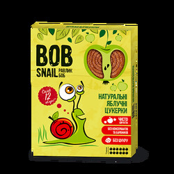 Bob - snail. Цукерки дитячі "Яблуко", 60г. (520149)