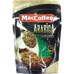 MacCoffee. Кофе растворимый Арабика  75 г (8887290145176)