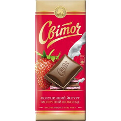 Свиточ. Шоколад молочный вкус клубнич.йогурт 90г(4823000917521)