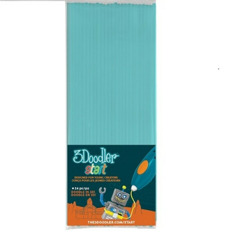 3Doodler Start. Набір стержнів для 3D-ручки 3Doodler Start(блакитний, 24 шт) (3DS - ECO05 - BLUE - 24)