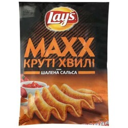 Чипсы Lay`s Maxx картофельные со вкусом безумной сальсы, 120г ( 5900259095336)