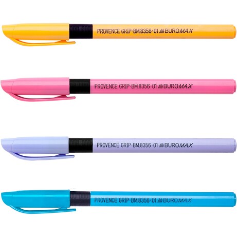 Buromax. Масляная ручка 1 шт ProvenceGrip Синий 0.5 мм (цвета в ассортименте)  (4823078930095)