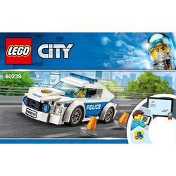 Lego. Конструктор Полицейское патрульное авто 92 деталей (60239)
