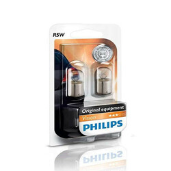 Philips. Лампа R5W 12V BA15S 12821, 2шт-уп (8711500055460)