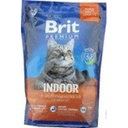 Brit. Сухой корм для взрослых кошек с курицей Brit Premium Adult Indoor 300г (515615)