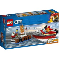 Lego. Конструктор Пожежа на причалі 97 деталей(60213)