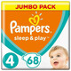 .Pampers. Подгузники Pampers Sleep & Play Размер 4 (Maxi) 9-14 кг, 68 шт (203551)