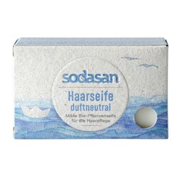 SODASAN. Органическое мыло-шампунь для волос и чувствительной кожи 100 г (4019886190183)