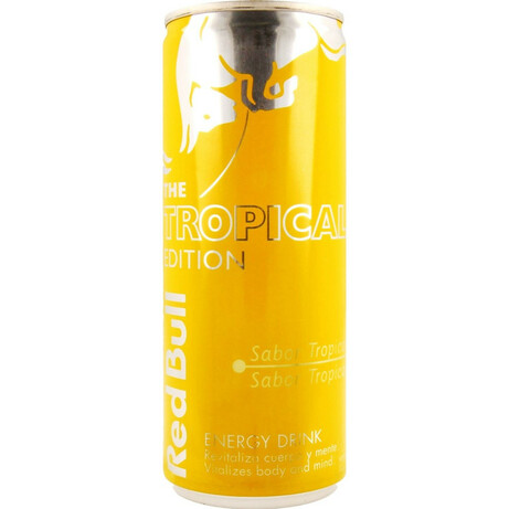 Red Bull. Напиток энергетический с вкусом тропических фруктов, 250мл(9002490231521)