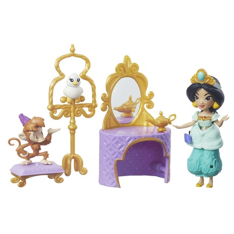 Hasbro. Игровой набор "Кукла Принцесса Жасмин с аксессуарами", 7,5см (B7164)