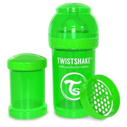 Twistshake. Антиколиковая бутылочка Twistshake 180 мл, зеленая (24849)