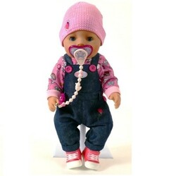 Zapf. Кукла BABY BORN - ДЖИНСОВЫЙ СТИЛЬ (43 см, с аксессуарами) (824238)