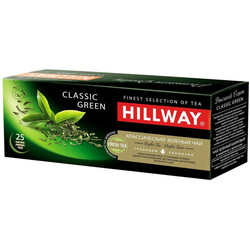 Hillway . Чай зеленый Hillway Classic Green с ярлычком 25шт 2г  (8886300990096)