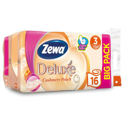Zewa. Трехслойная туалетная бумага Deluxe Peach 16 рул. (7322540201192)