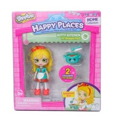 Happy Places. Кукла HAPPY PLACES S1 – СЬЮ СПАГЕТТИ (2 эксклюзивных петкинса, подставка) (56323)
