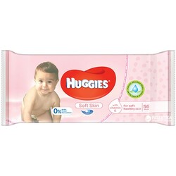 Huggies. Вологі серветки Soft Skin 56 шт.(550206)
