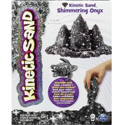 Kinetic Sand & Kinetic Rock.  Песок для детского творчества - KINETIC SAND METALLIC (черный, 454 г) 