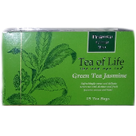 Tea of Life. Чай зелений Tea of Life з ароматом жасмину 25*2г-уп(0680275046929)