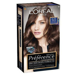 L`Oreal. Краска для волос Preference тон 6.21 1шт (3600523018284)
