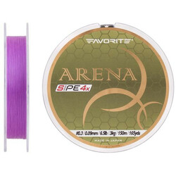 Favorite. Шнур Favorite Arena PE 100m(purple)  №0.3-0.09mm 6.5lb-3kg(1693.11.02)