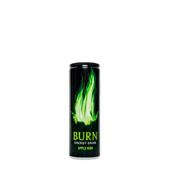 Burn. Напиток энергетический Apple Kivi безалкогольный ж-б, 250мл (5060466511057)