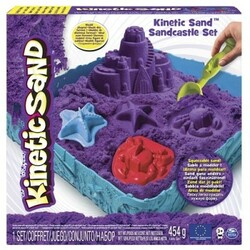 Kinetic Sand & Kinetic Rock.  Набор песка для детского творчества  "ЗАМОК ИЗ ПЕСКА" (фиолетовый, 454