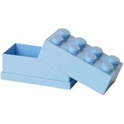 Lego. Конструктор  Пластиковий міні-кубик для зберігання 8, блакитний 5 деталей (40121736)