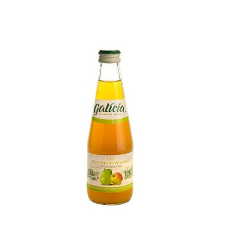 Galicia. Яблочно-грушевый сок неосветленный 0,3л, стекло(4820209560954)