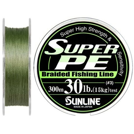 Sunline . Шнур Sunline PE 300m 0.285 mm 30lb-15.0 kg (темно-зелений)(1658.08.04)