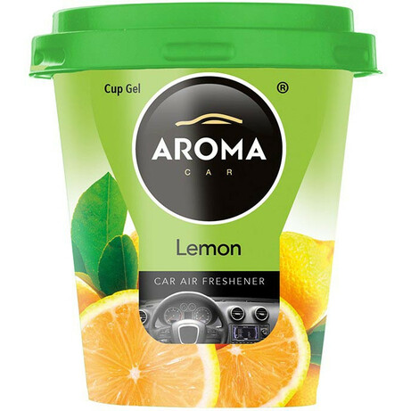 Aroma Car Cup Gel. Ароматизатор Lemon(5907718928754)