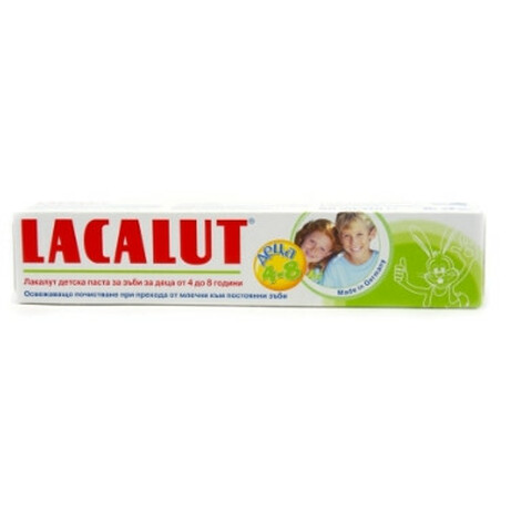 Lacalut. Паста зубна дитяча 4-8 років 50мл(4016369696286)