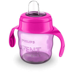 Avent. Чашка-непроливайка з м'яким носиком рожева 200 мл 6+ 1 шт.(8710103854364)