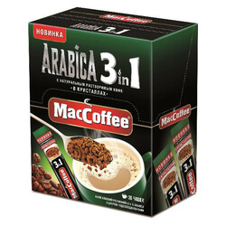 MacCoffee. Напиток кофейный MacCoffee Arabica 3в1 растворимый 16 г (8887290109949)