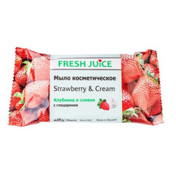 Fresh Juice. Мыло косметическое Strawberry&Cream 75мл (8588006034325)