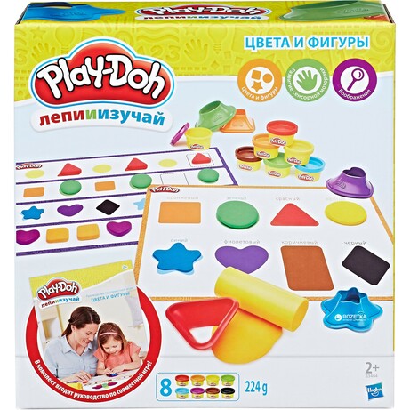 Play-Doh. Игровой набор c пластилином "Цвета и формы" (B3404)